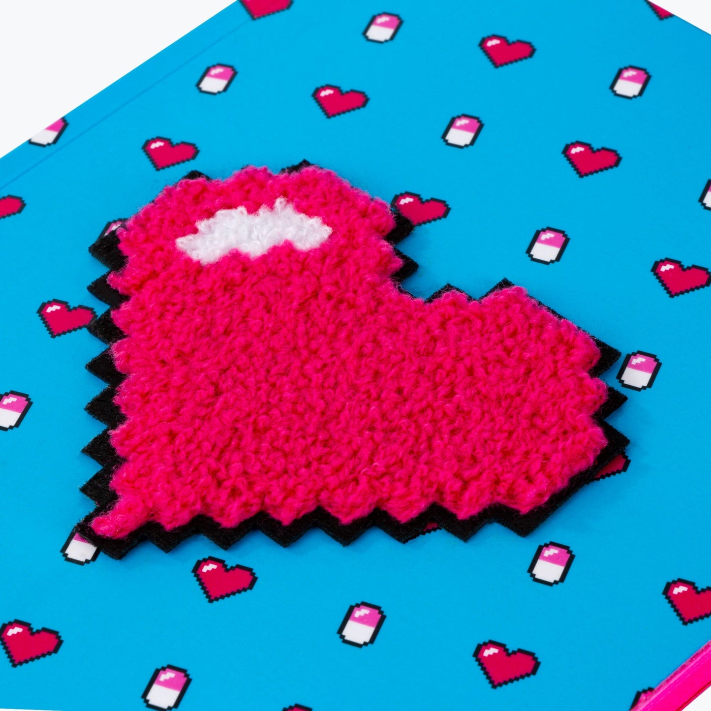 Power Up Pixelated Heart Notebook | 90's Retro - Pixel Comet Shop