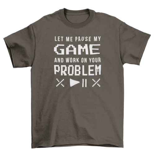 Gamer Funny Quote Pixel Art T-shirt - Pixel Comet Shop