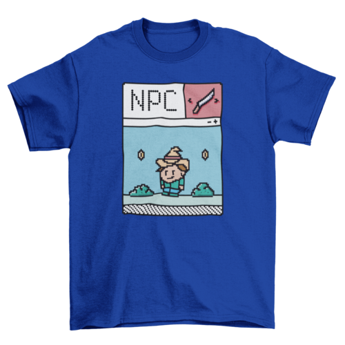 NPC Gaming Pixel Art T-shirt - Pixel Comet Shop